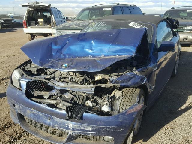 WBAUN1C5XDVR01303 - 2013 BMW 128 I BLUE photo 2