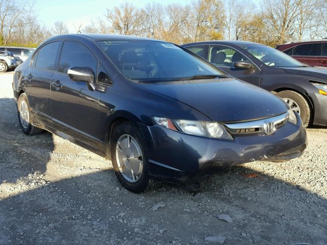 JHMFA362X7S015930 - 2007 HONDA CIVIC HYBR GRAY photo 1