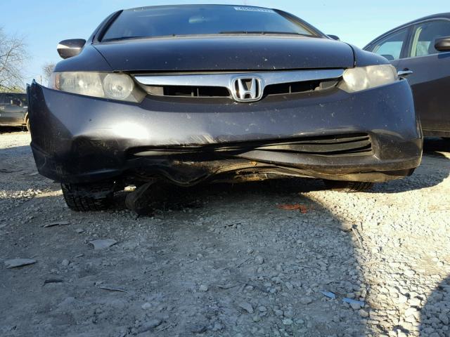 JHMFA362X7S015930 - 2007 HONDA CIVIC HYBR GRAY photo 9