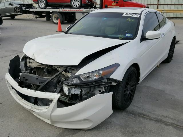 1HGCS2B8XCA000710 - 2012 HONDA ACCORD EXL WHITE photo 2