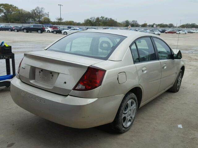 1G8AJ52F64Z159004 - 2004 SATURN ION LEVEL GOLD photo 4