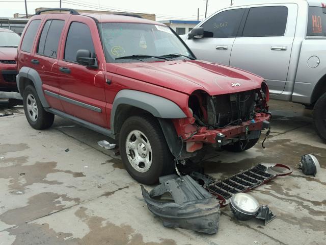 1J4GK48K66W111951 - 2006 JEEP LIBERTY RED photo 1