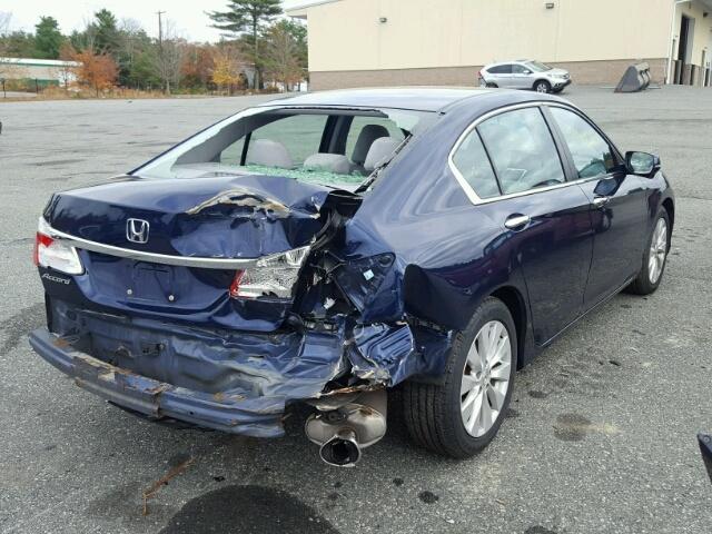 1HGCR2F76DA216567 - 2013 HONDA ACCORD EX BLUE photo 4