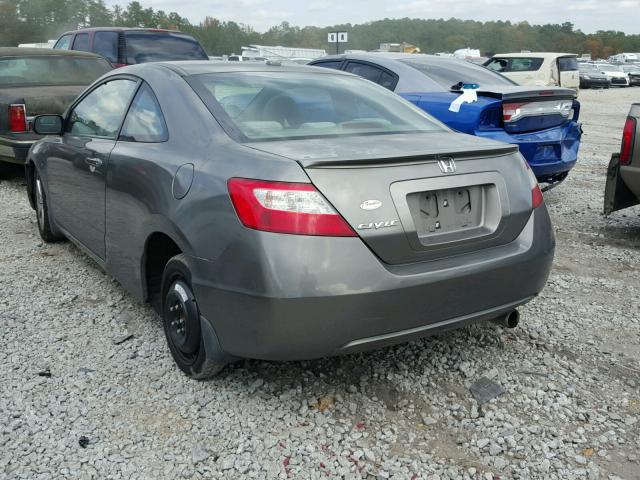 2HGFG12888H518817 - 2008 HONDA CIVIC EX GRAY photo 3