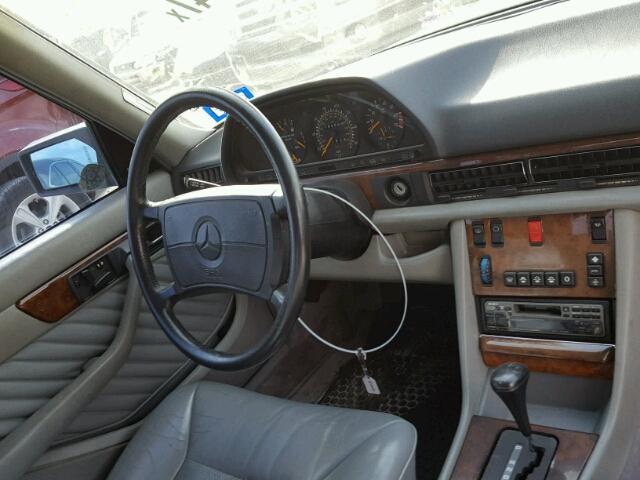 WDBCA39E7MA600961 - 1991 MERCEDES-BENZ 560 GRAY photo 9