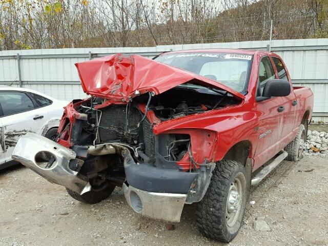 3D7KS28D26G232602 - 2006 DODGE RAM 2500 S RED photo 2