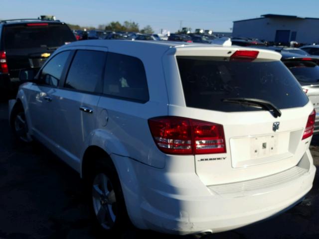 3D4GG57V39T199654 - 2009 DODGE JOURNEY SX WHITE photo 3