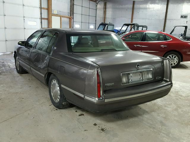 1G6KD54YXWU797517 - 1998 CADILLAC DEVILLE GRAY photo 3