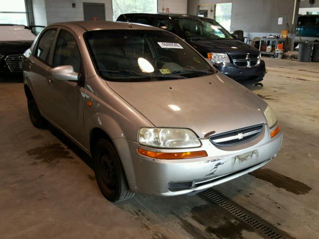 KL1TD52674B239949 - 2004 CHEVROLET AVEO SILVER photo 1