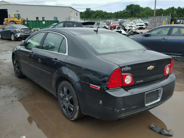 1G1ZB5EB7AF250741 - 2010 CHEVROLET MALIBU LS შავი ფოტო 3