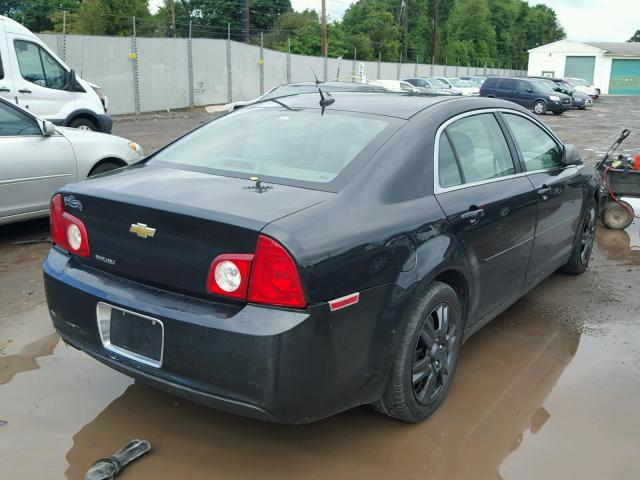 1G1ZB5EB7AF250741 - 2010 CHEVROLET MALIBU LS შავი ფოტო 4
