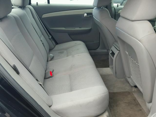 1G1ZB5EB7AF250741 - 2010 CHEVROLET MALIBU LS შავი ფოტო 6