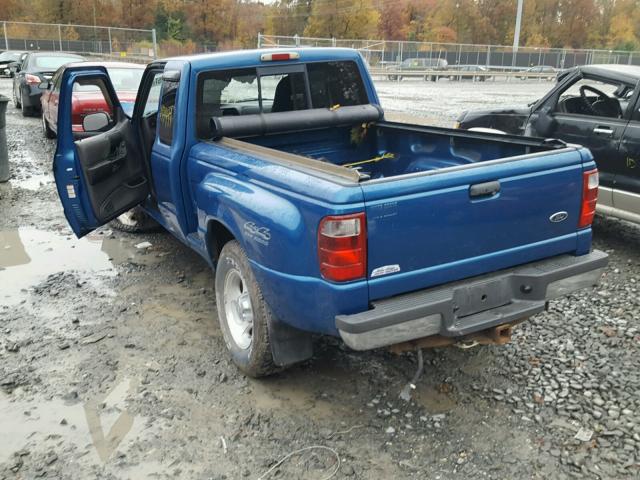 1FTZR15E71TA58274 - 2001 FORD RANGER SUP BLUE photo 3