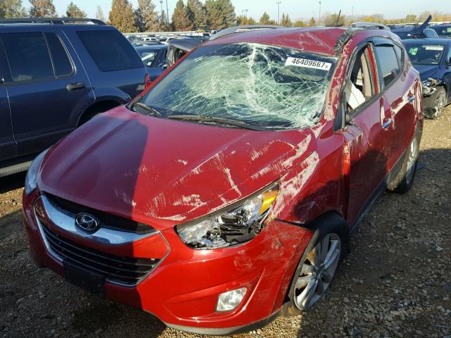 KM8JU3AC4BU291760 - 2011 HYUNDAI TUCSON GLS RED photo 9