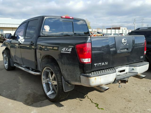 1N6AA07B14N510209 - 2004 NISSAN TITAN XE BLACK photo 3