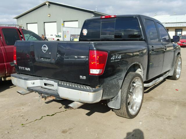 1N6AA07B14N510209 - 2004 NISSAN TITAN XE BLACK photo 4