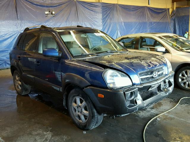 KM8JM12D95U219968 - 2005 HYUNDAI TUCSON GL BLUE photo 1