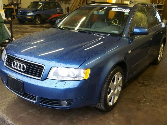 WAUVC68E84A140682 - 2004 AUDI A4 1.8T AV BLUE photo 2