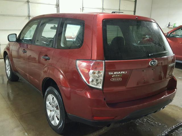 JF2SH61639H781166 - 2009 SUBARU FORESTER 2 RED photo 3