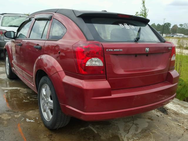 1B3HB48B48D566923 - 2008 DODGE CALIBER SX RED photo 3