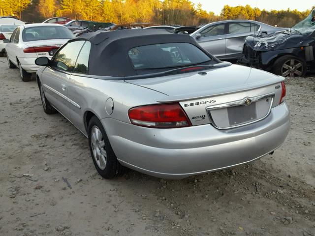 1C3EL75R96N223439 - 2006 CHRYSLER SEBRING GT SILVER photo 3