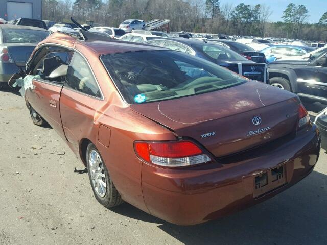 2T1CG28P7XC212531 - 1999 TOYOTA CAMRY SOLA ORANGE photo 3