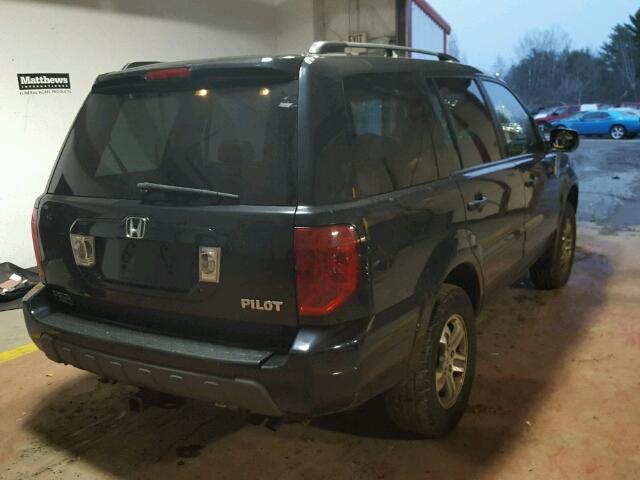 2HKYF18534H584412 - 2004 HONDA PILOT EXL BLACK photo 4