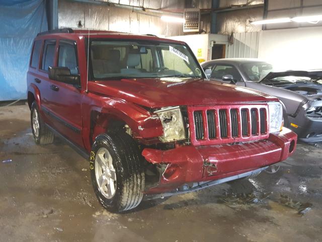 1J8HG48K16C342620 - 2006 JEEP COMMANDER RED photo 1