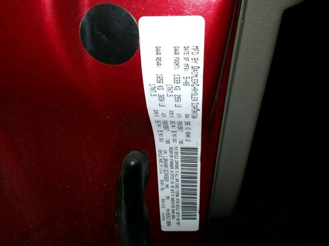 1J8HG48K16C342620 - 2006 JEEP COMMANDER RED photo 10