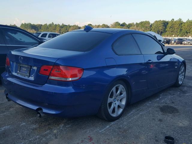 WBAWB73537P036851 - 2007 BMW 335 I BLUE photo 4