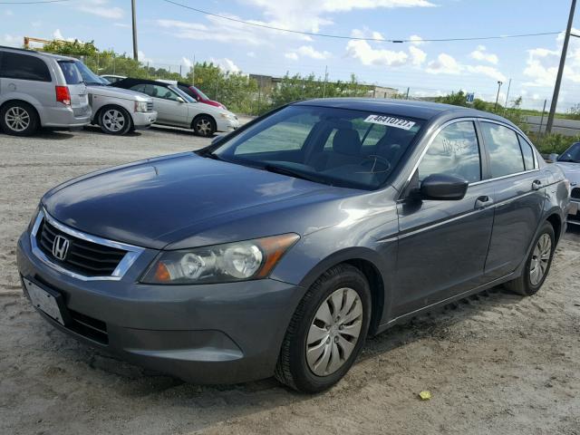 1HGCP26379A168524 - 2009 HONDA ACCORD LX GRAY photo 2