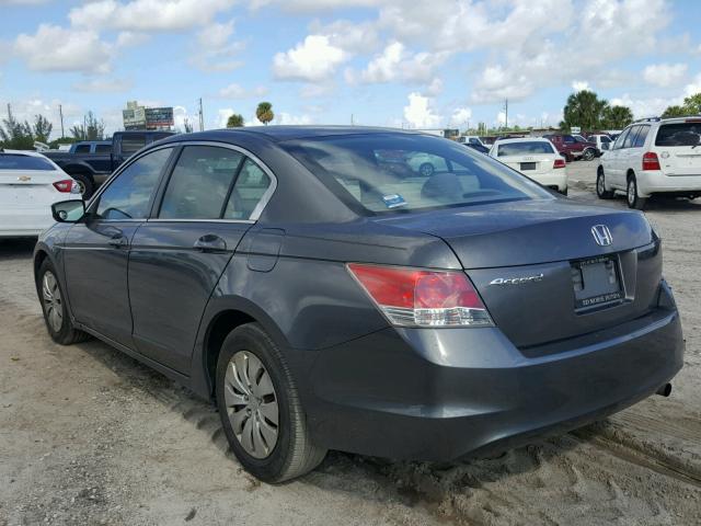 1HGCP26379A168524 - 2009 HONDA ACCORD LX GRAY photo 3