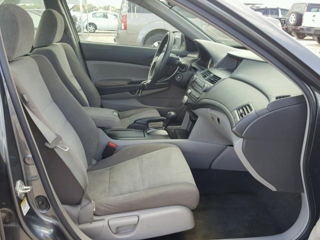 1HGCP26379A168524 - 2009 HONDA ACCORD LX GRAY photo 5