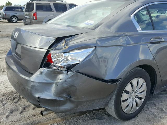 1HGCP26379A168524 - 2009 HONDA ACCORD LX GRAY photo 9