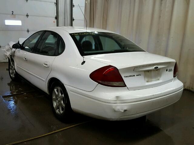 1FAFP56U66A227117 - 2006 FORD TAURUS SEL WHITE photo 3