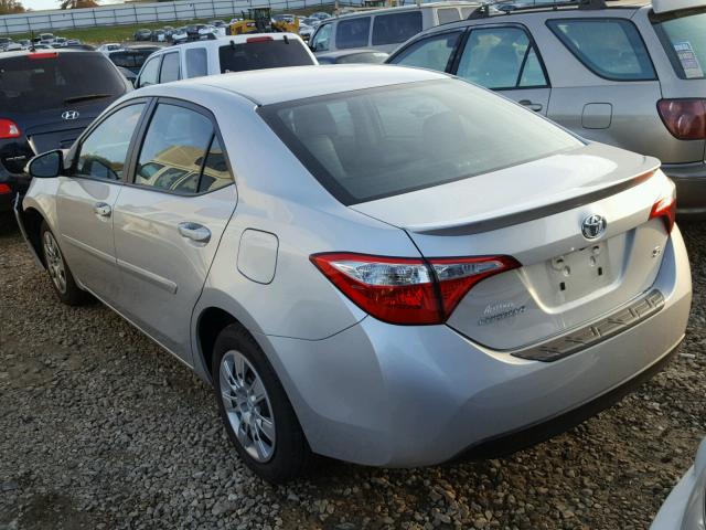 5YFBURHE3GP440070 - 2016 TOYOTA COROLLA L SILVER photo 3