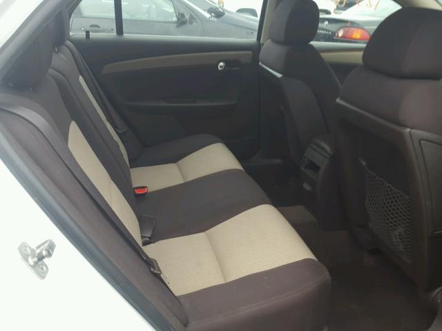 1G1ZH57B794261404 - 2009 CHEVROLET MALIBU 1LT WHITE photo 6