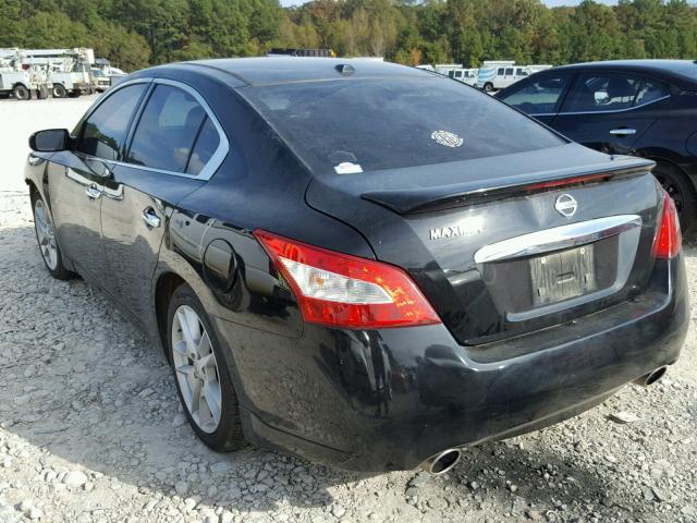 1N4AA5APXBC804890 - 2011 NISSAN MAXIMA S BLACK photo 3