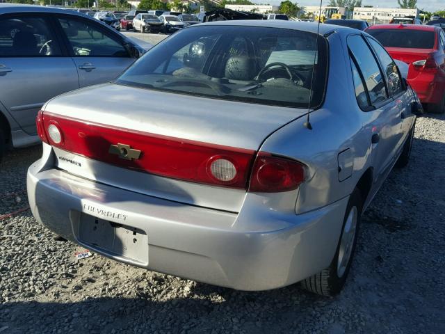 1G1JC52F947225016 - 2004 CHEVROLET CAVALIER GRAY photo 4