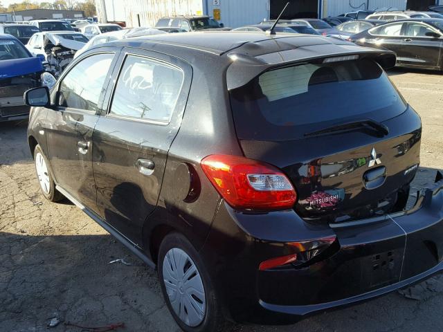 ML32A3HJ3HH004256 - 2017 MITSUBISHI MIRAGE ES BLACK photo 3