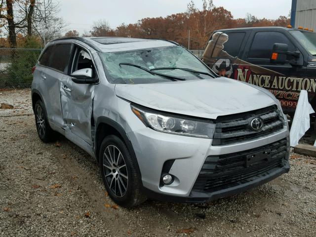 5TDKZRFH0HS188348 - 2017 TOYOTA HIGHLANDER SILVER photo 1