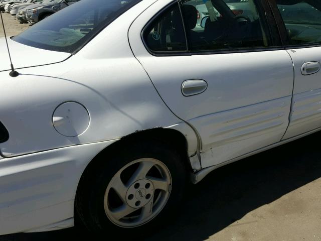 1G2NE52E6XM717443 - 1999 PONTIAC GRAND AM S WHITE photo 9