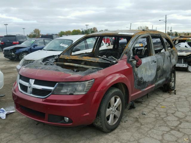 3D4PG5FV3AT236630 - 2010 DODGE JOURNEY SX RED photo 2