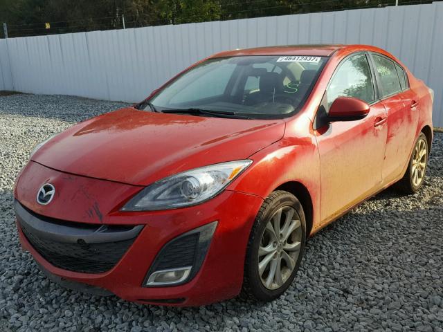 JM1BL1S50A1329081 - 2010 MAZDA 3 S RED photo 2