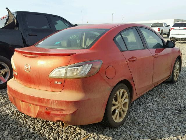 JM1BL1S50A1329081 - 2010 MAZDA 3 S RED photo 4