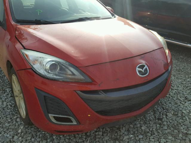 JM1BL1S50A1329081 - 2010 MAZDA 3 S RED photo 9