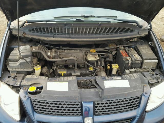 2B4GP74L62R645894 - 2002 DODGE GRAND CARA BLUE photo 7