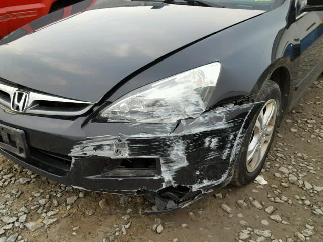 1HGCM56877A213562 - 2007 HONDA ACCORD EX BLACK photo 9