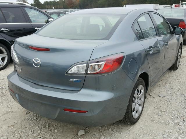 JM1BL1U77D1757815 - 2013 MAZDA 3 I GRAY photo 4