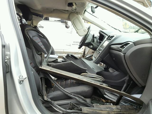 3FA6P0LU6DR324263 - 2013 FORD FUSION SE SILVER photo 5